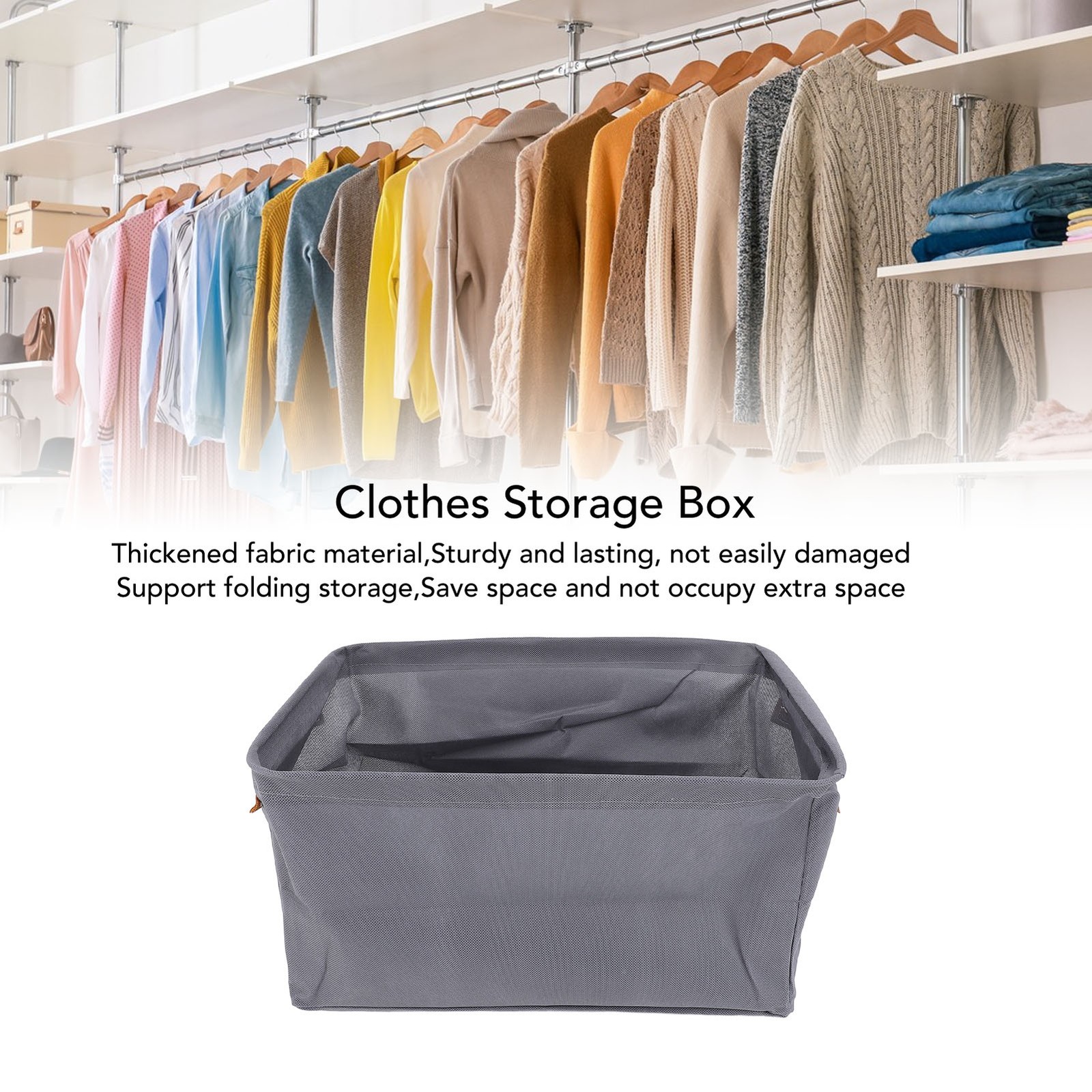 6 Pack Storage Bags Clothes Storage Bins Foldable Closet Organizers Storage