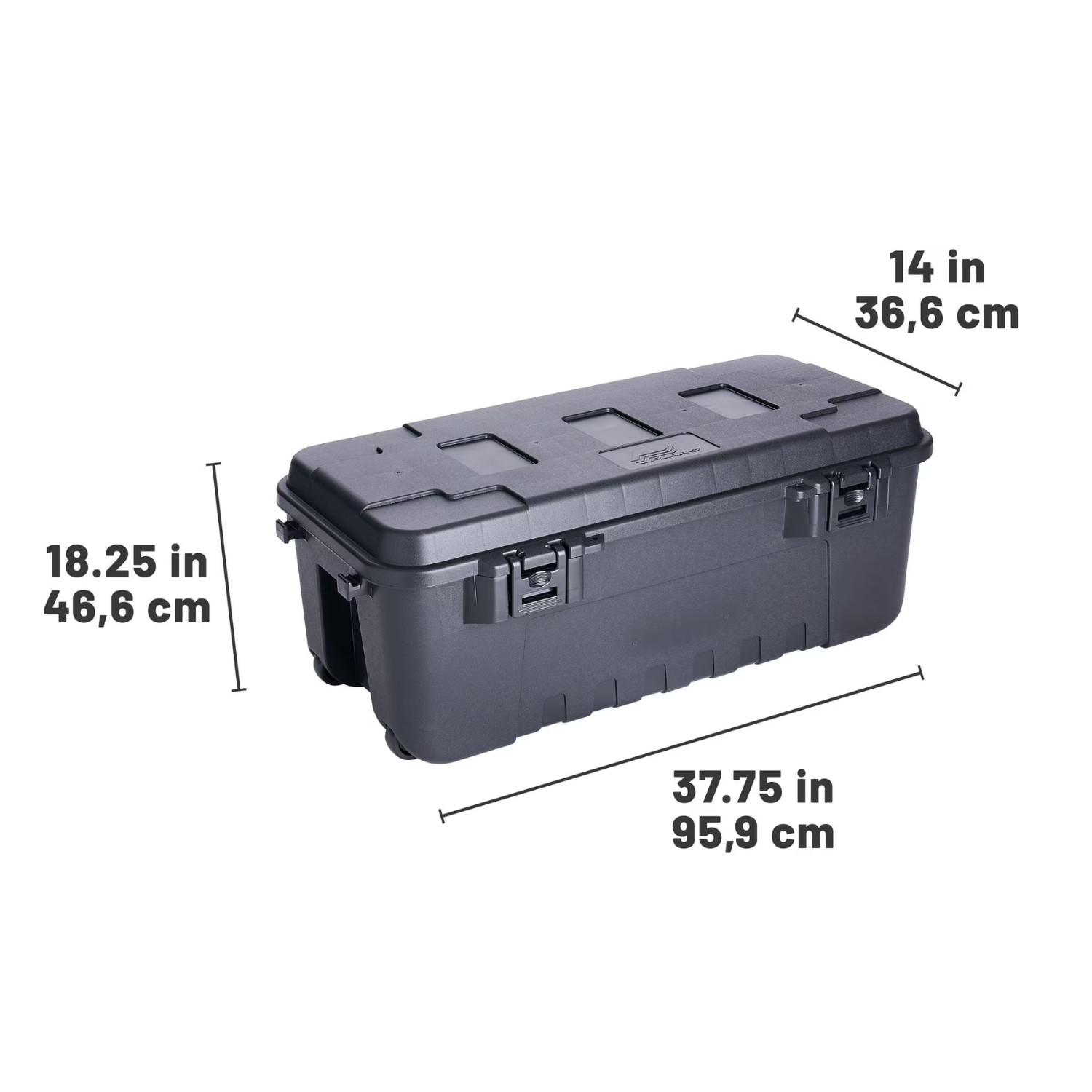 Plano Sportsman&rsquo;s Trunk, Smoke, 27-Gallon Lockable Storage Box