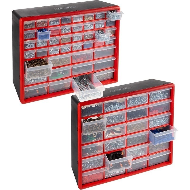 Durable Polypropylene Storage Drawers Organizer Wall Mount Craft Supplies New