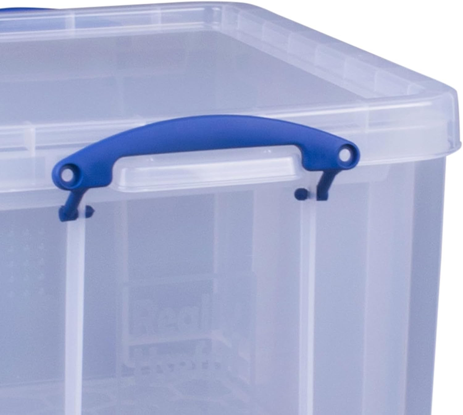 Really Useful Box 3-Pack Clear Stackable Storage Containers with Snap Lids, 32 L