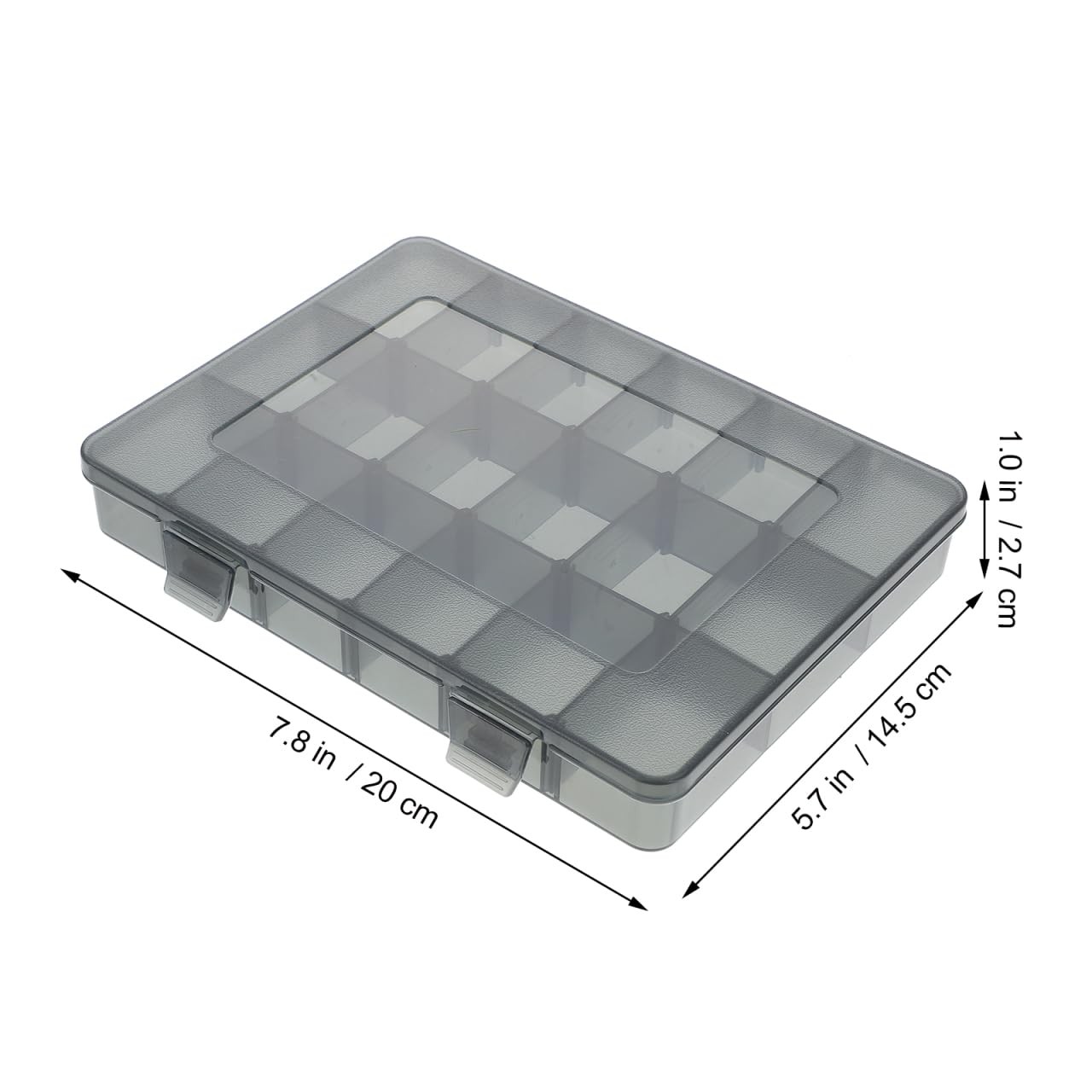 Plastic Storage Organizer with Transparent Lid Portable Tools and Parts Stora…