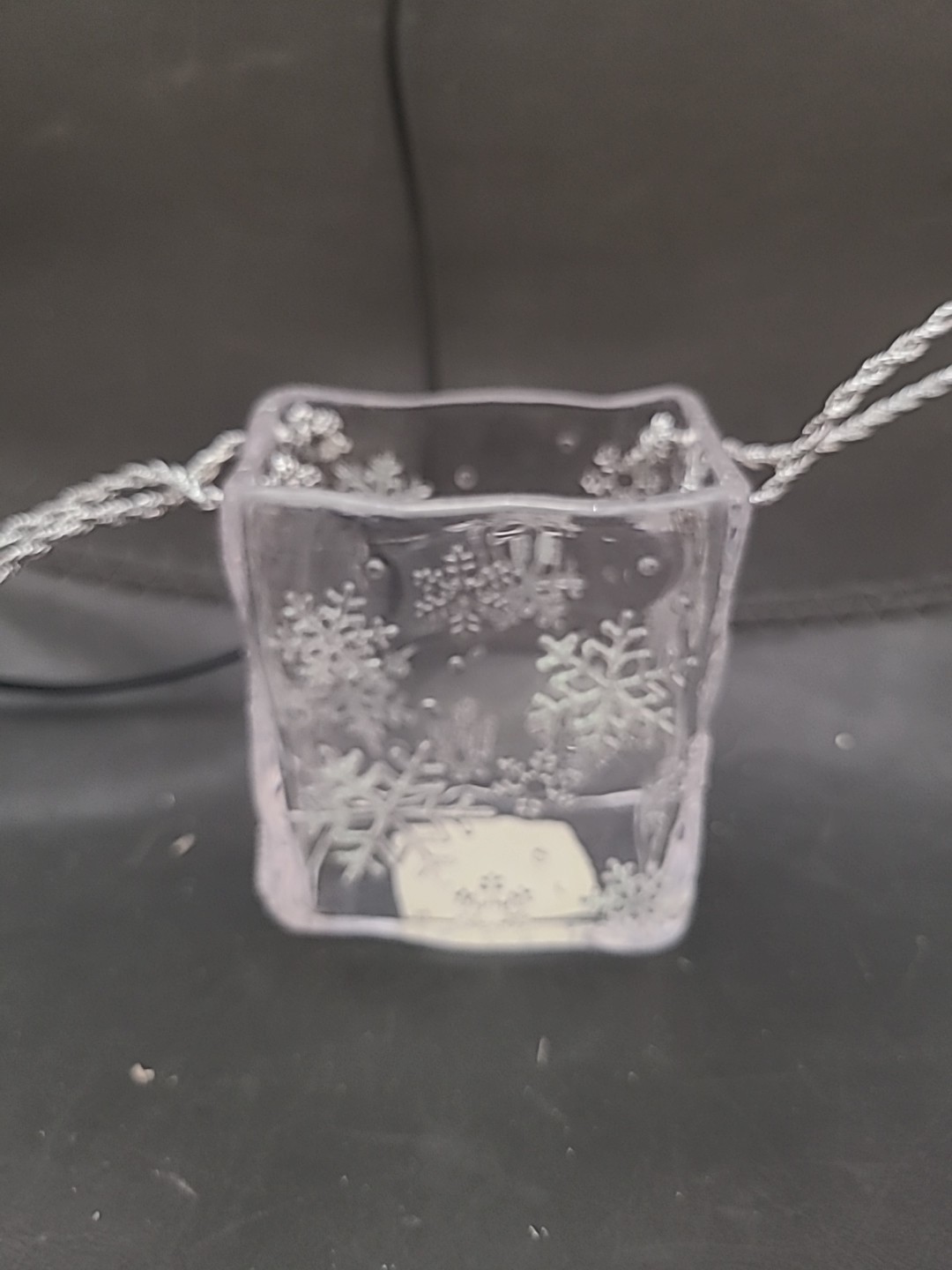 Plastic Snowflake Gift Container With Handles