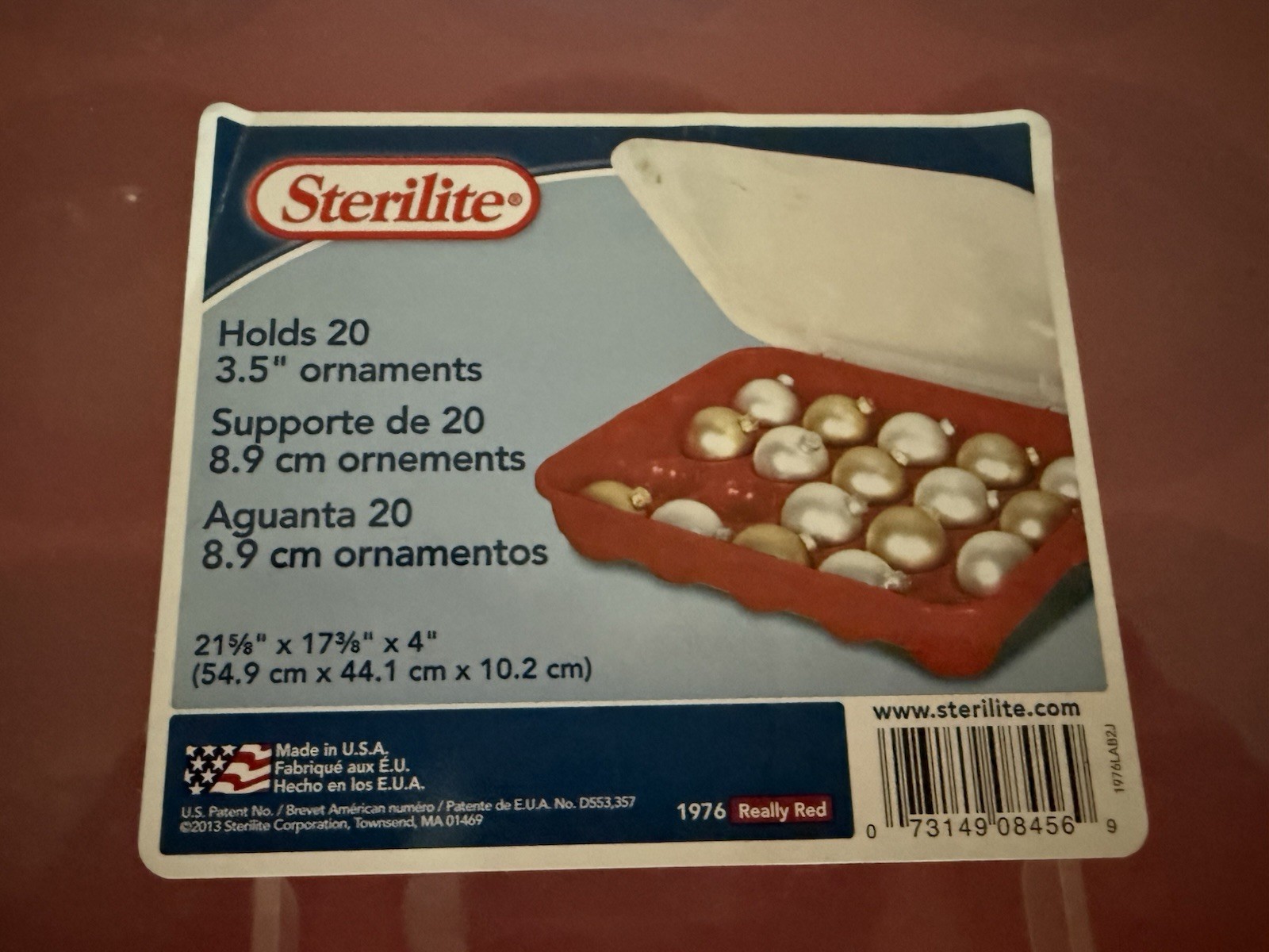 (3) Sterilite 20 Holiday Ornament Storage Case Christmas 3.5&Prime; **No Ornaments