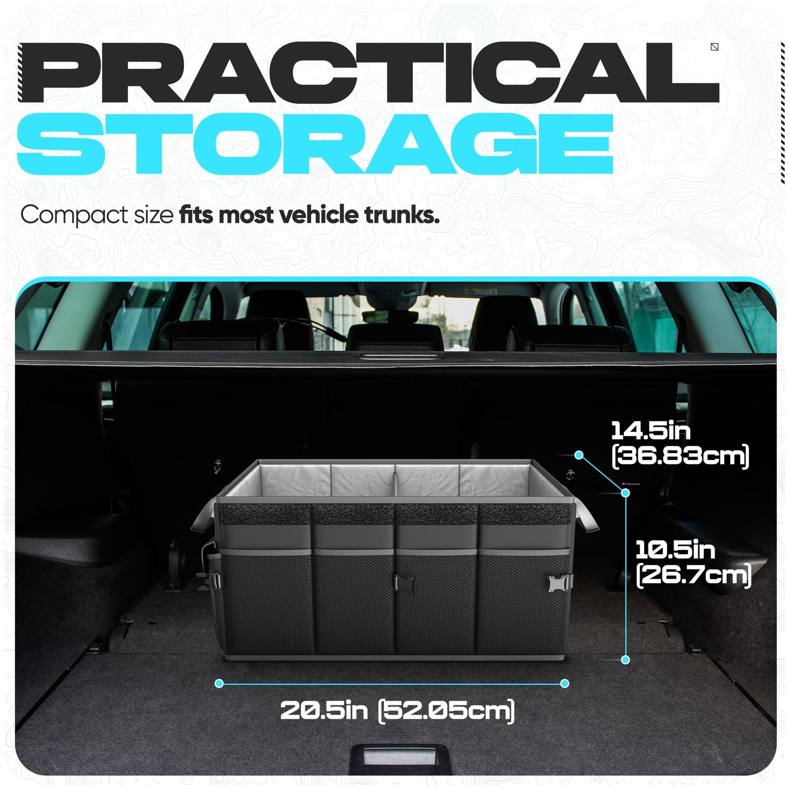 Trunk Organizer For SUV Car Trunk Organizer, Foldable Storage, Car Accessorie…