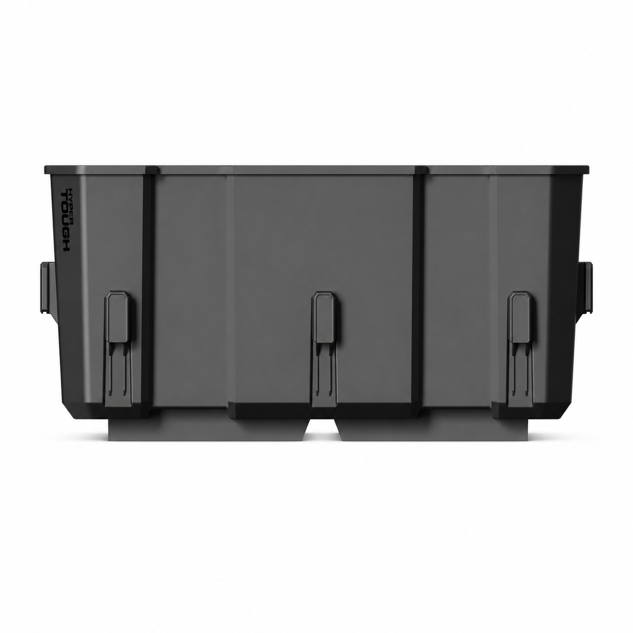 Hyper Tough Hyper Stack Interlocking Storage Crate, Black, Stackable Plastic Org