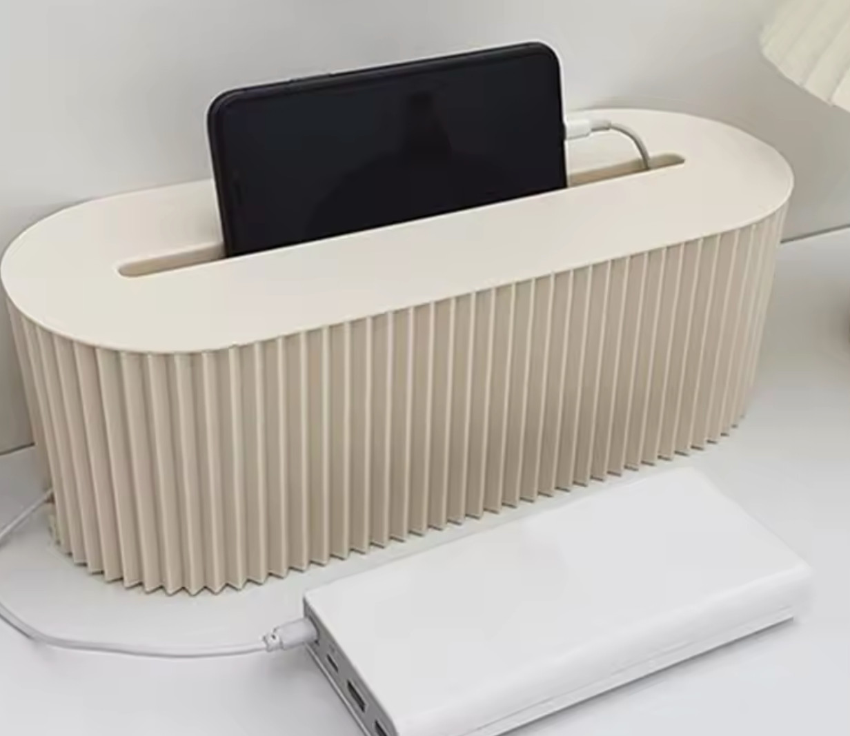 Nordic Plug Board Storage Box Cable Wire Organizer Case Socket Wireless WiFi