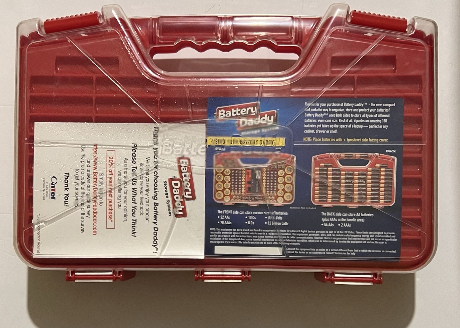 New Ontel Products Battery Daddy Storage System