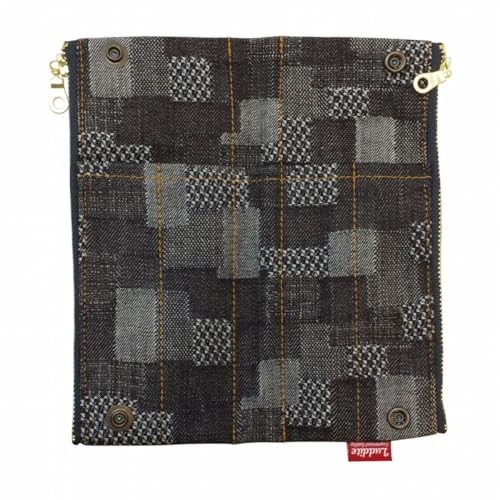 Luddite Bendy Pencil Case Denim Patchwork LDD-BNPN-101