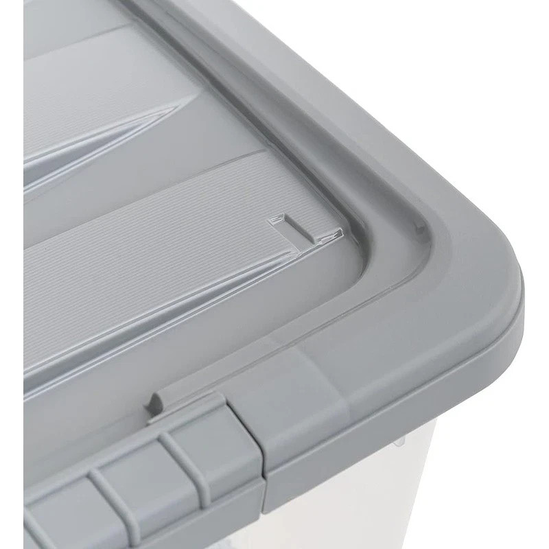 Amazon Basics Storage Containers with Secure Latching Lids 5 Quart, Set of 10