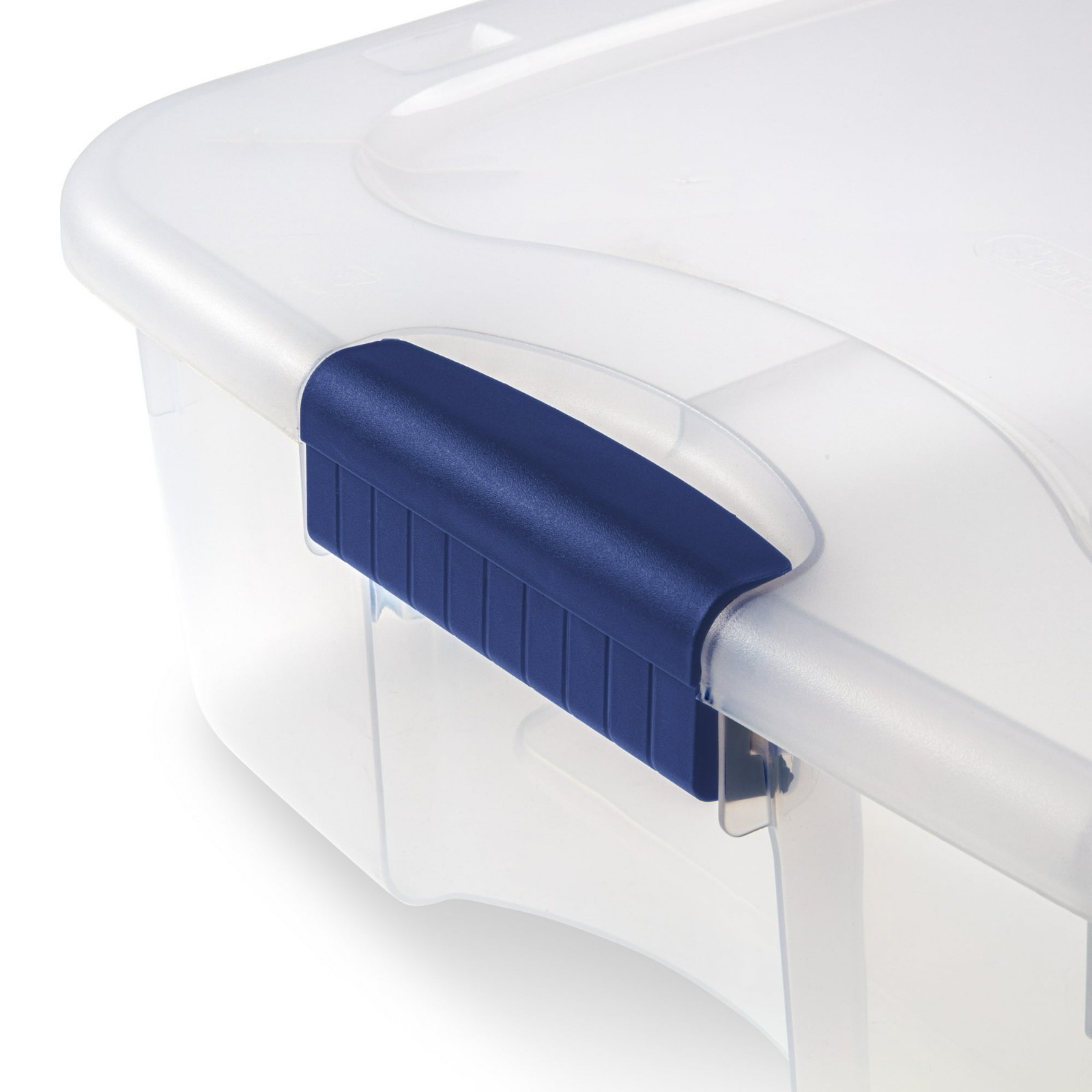 4 Pack 66 Quart Wheeled Underbed Storage Bin Clear w Latching Lid
