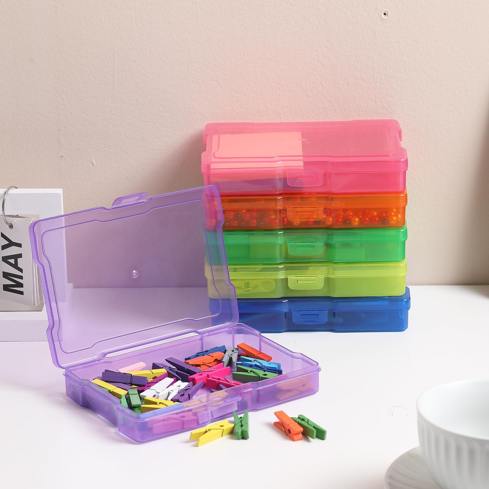 10 Pack 4×6 Inch Photo Storage Boxes Photo Organizer Cases Picture Storage