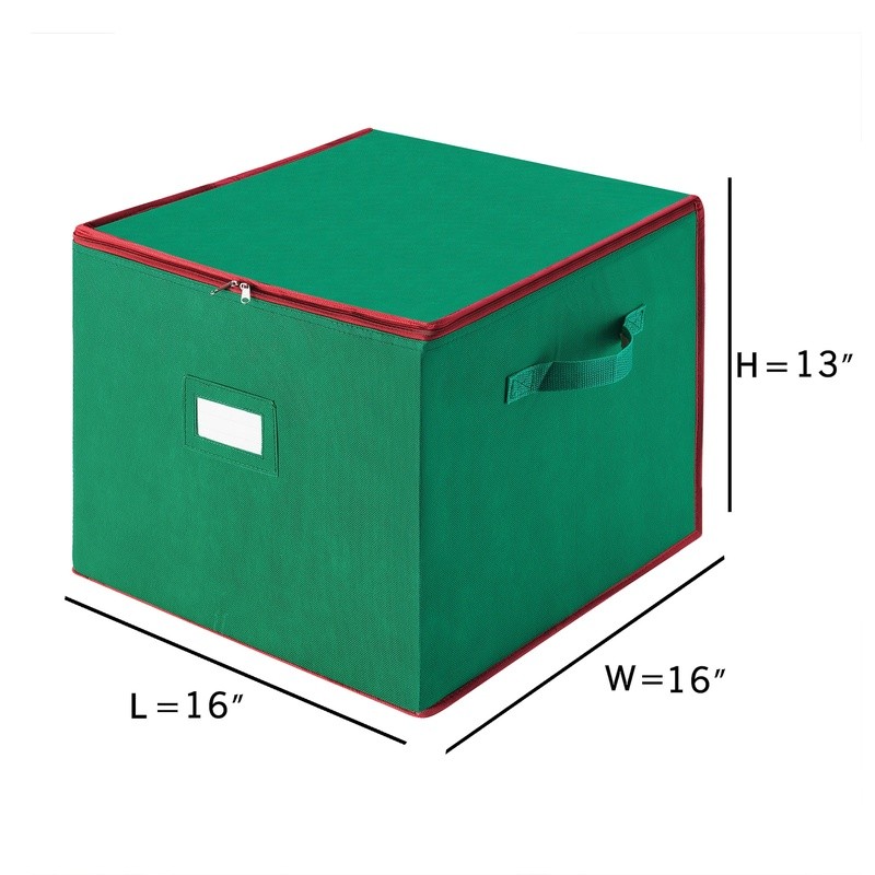 Ornament Storage Box 75 Compartment Holiday Organizer Stackable Durable Design
