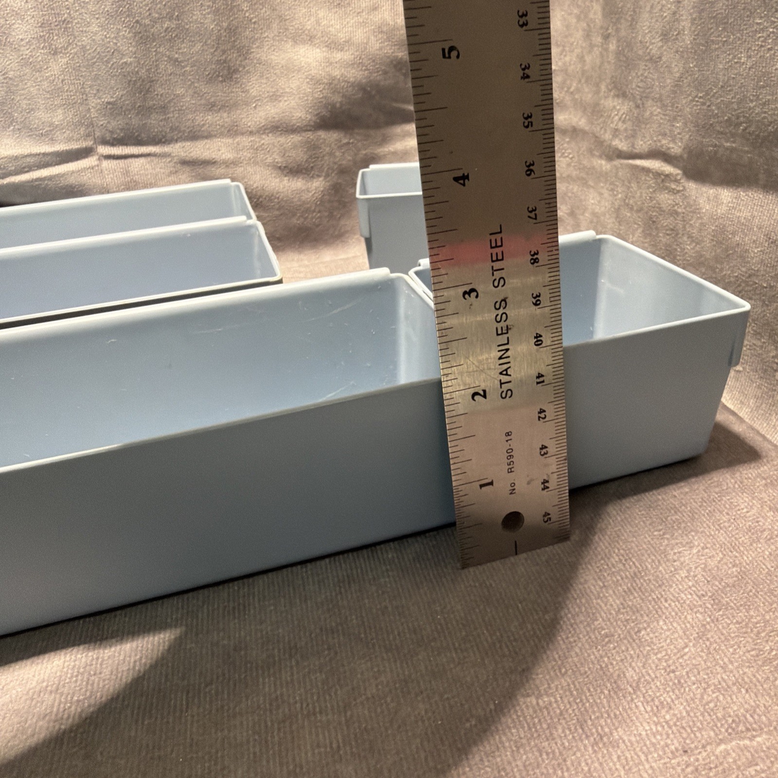 Rubbermaid Blue Interlocking Drawer Organizers No # 2912 & 2910
