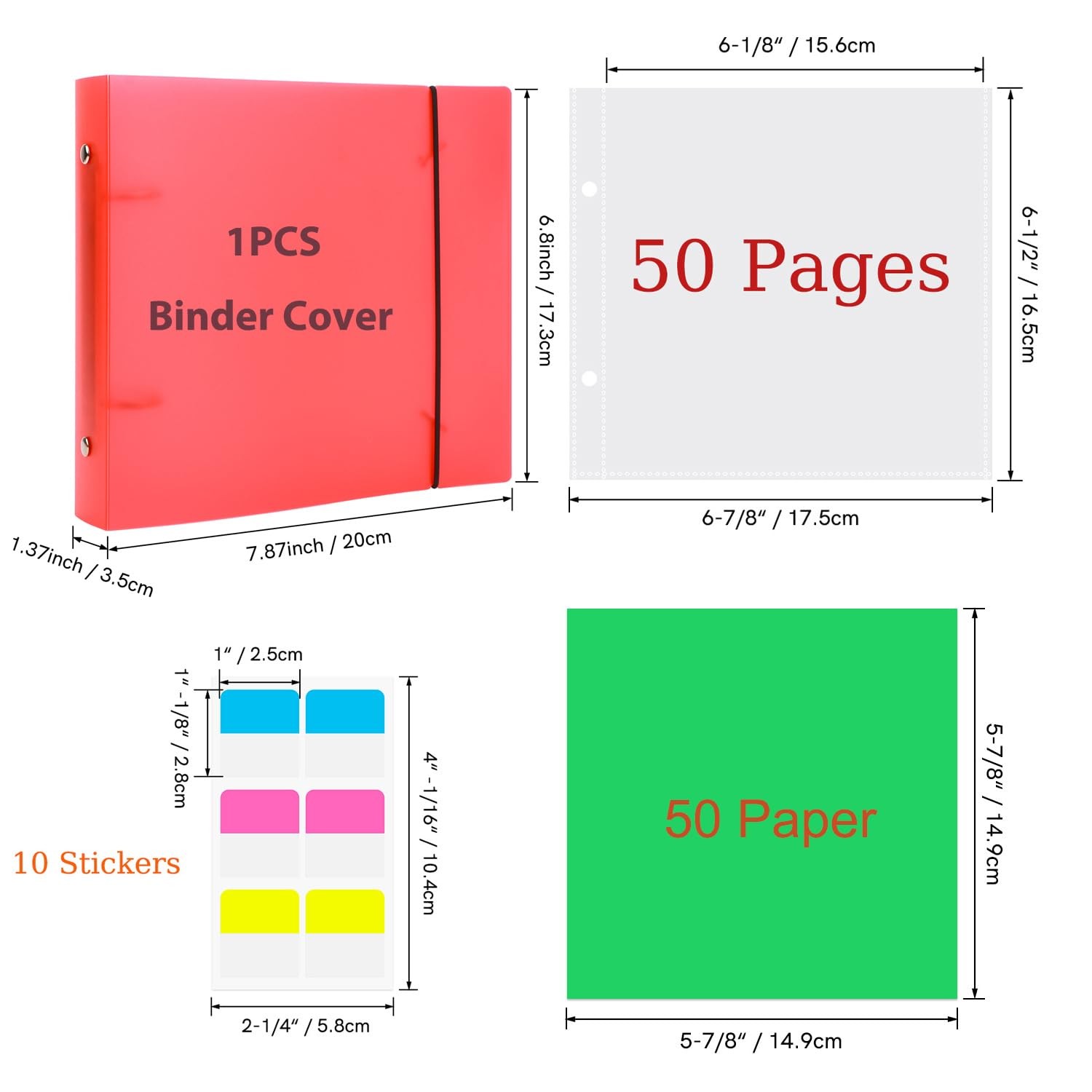 111 Pages1Sets 6×6 Cookie Stencil Storage Binder Die Cut and Stamp Storage Fo…
