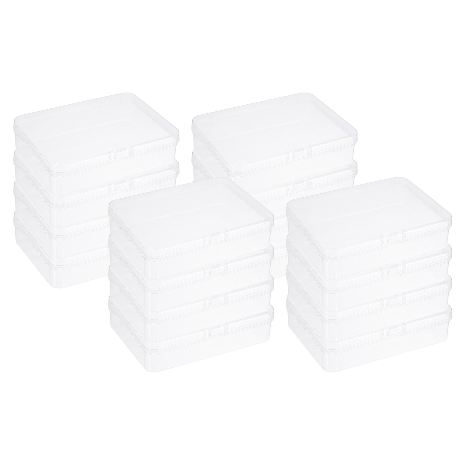 16Pcs Plastic Storage Containers, Storage Boxes(4.53&Prime; x 3.35&Prime; x 1.1&Prime;)