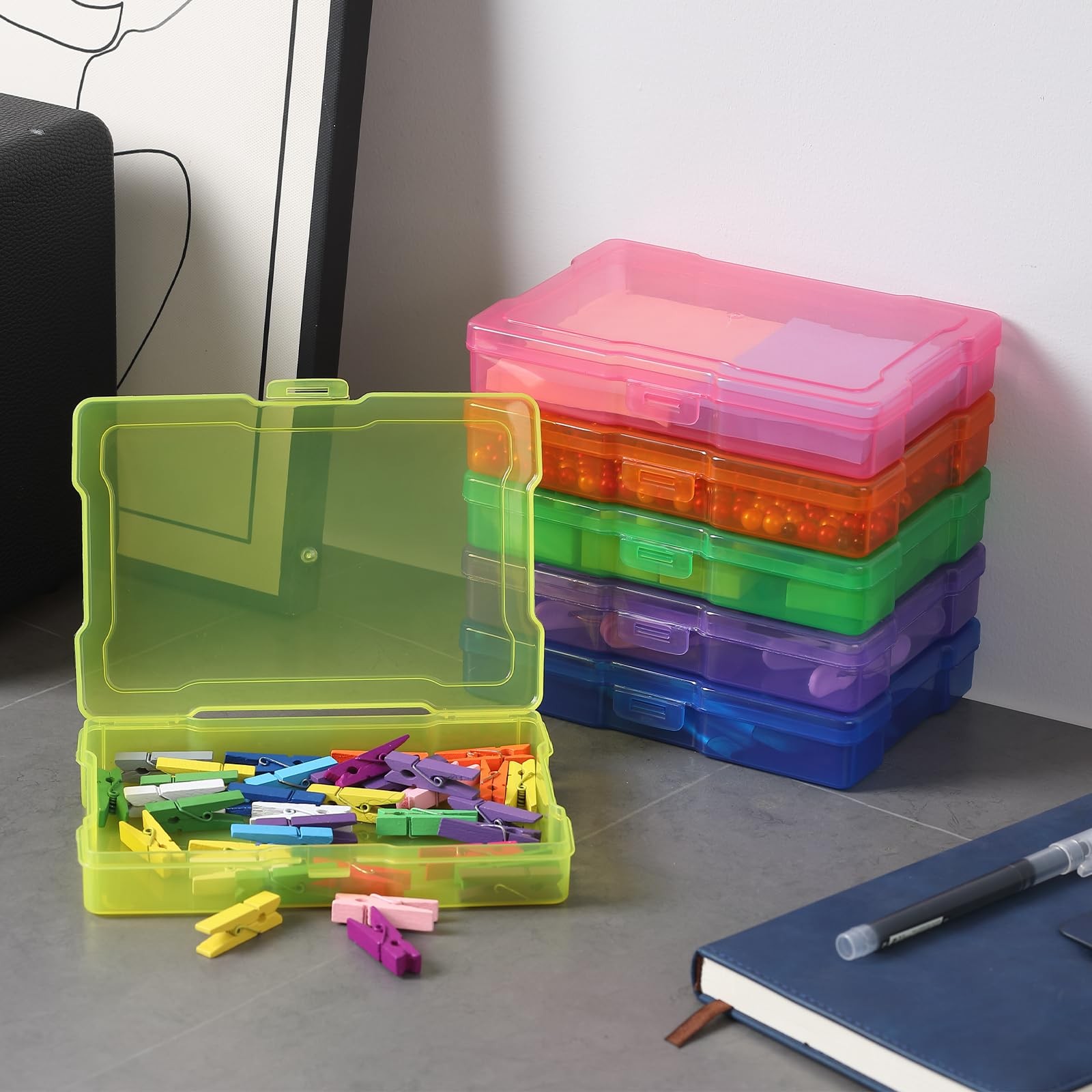 10 Pack 4×6 Inch Photo Storage Boxes Photo Organizer Cases Picture Storage