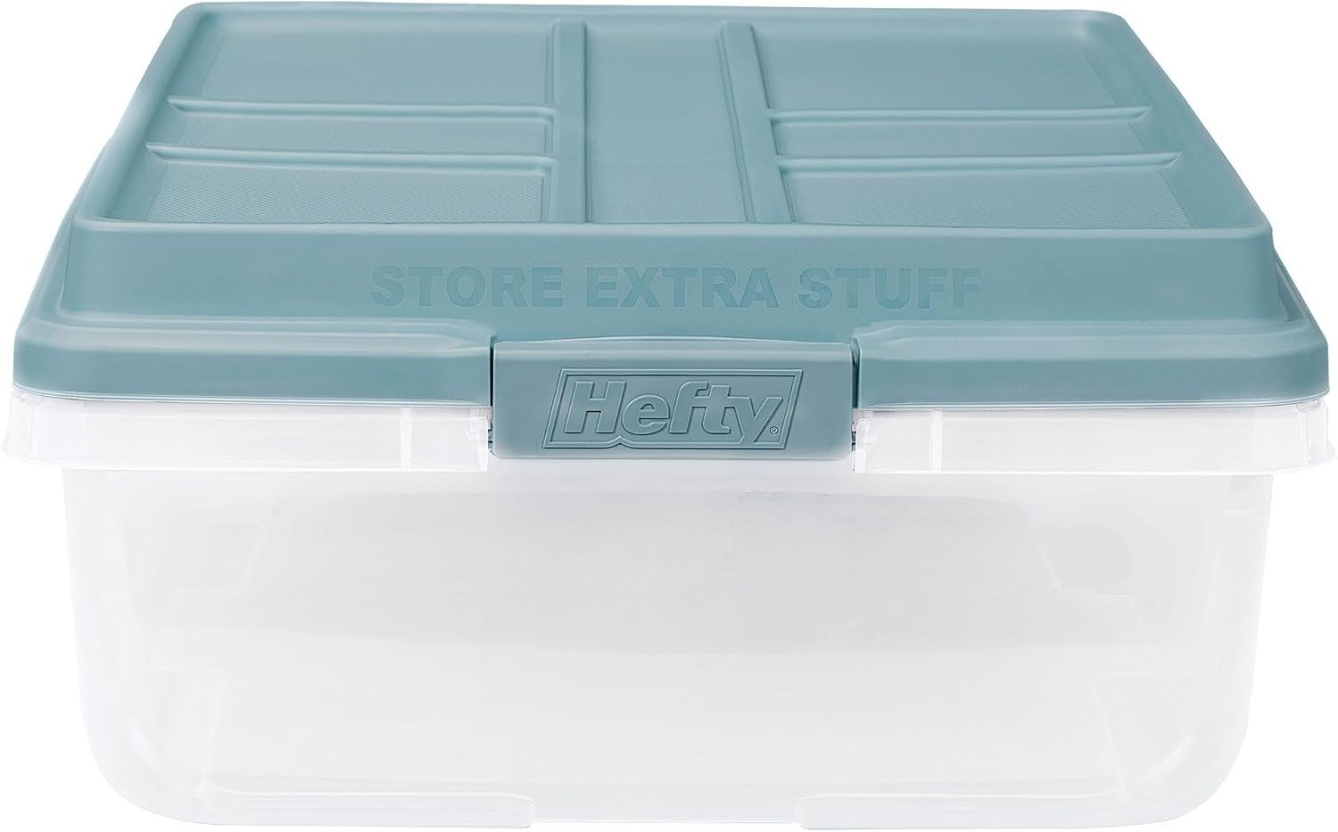 40 Quart Hi-Rise Storage Bin with Lid, Stackable Plastic Container Tote for Home