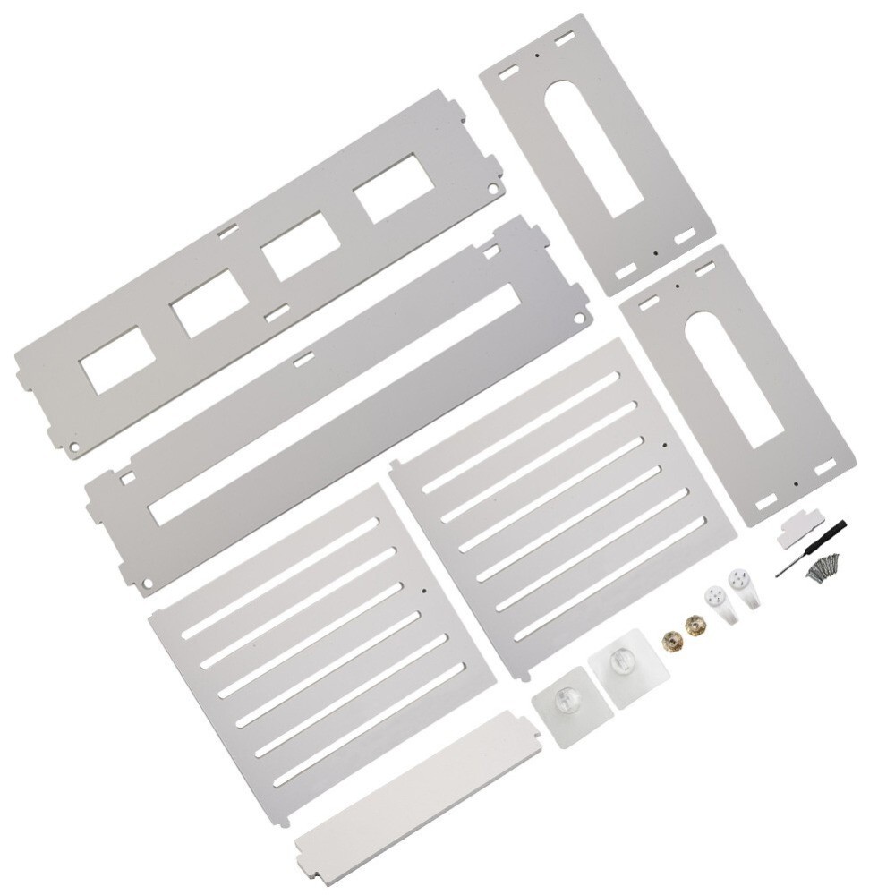White Wifi Router Rack Box Shelf Storage Wall Mounted Wireless Bracket Cable