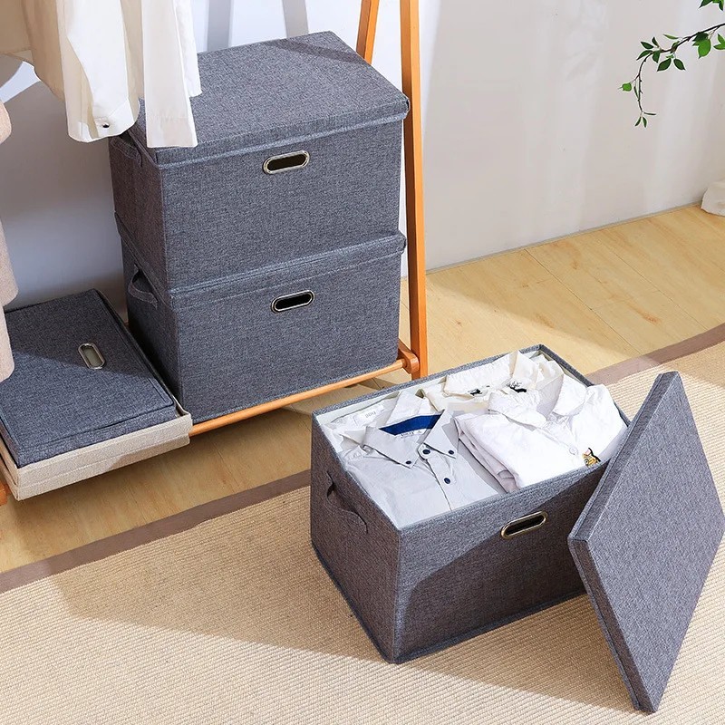 Fabric Storage Box Foldable Garment Socks Underwear Toy Washable Organizer