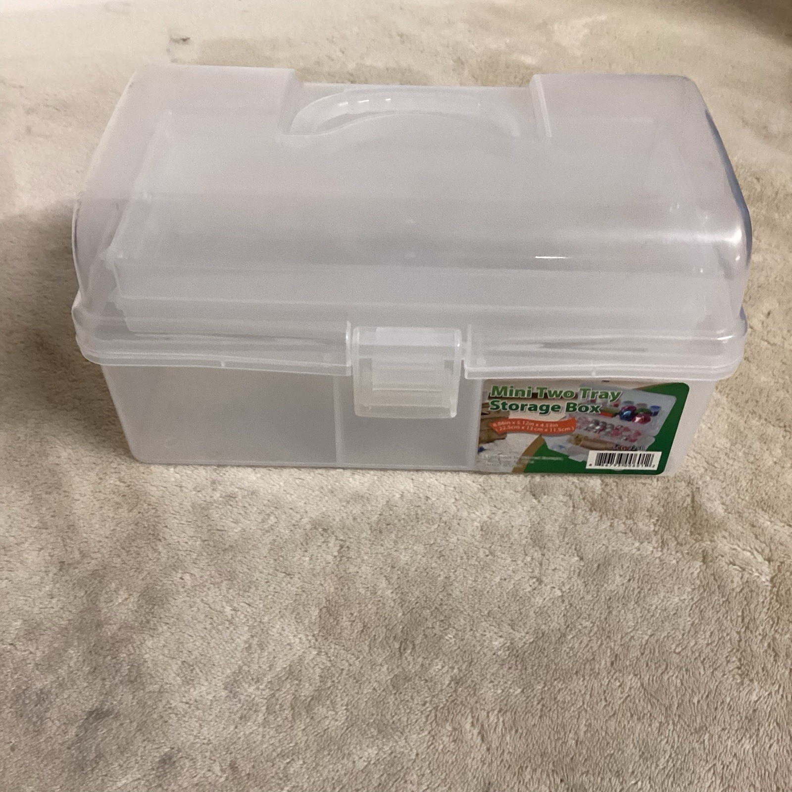 Mini Two Traw Storage Box New