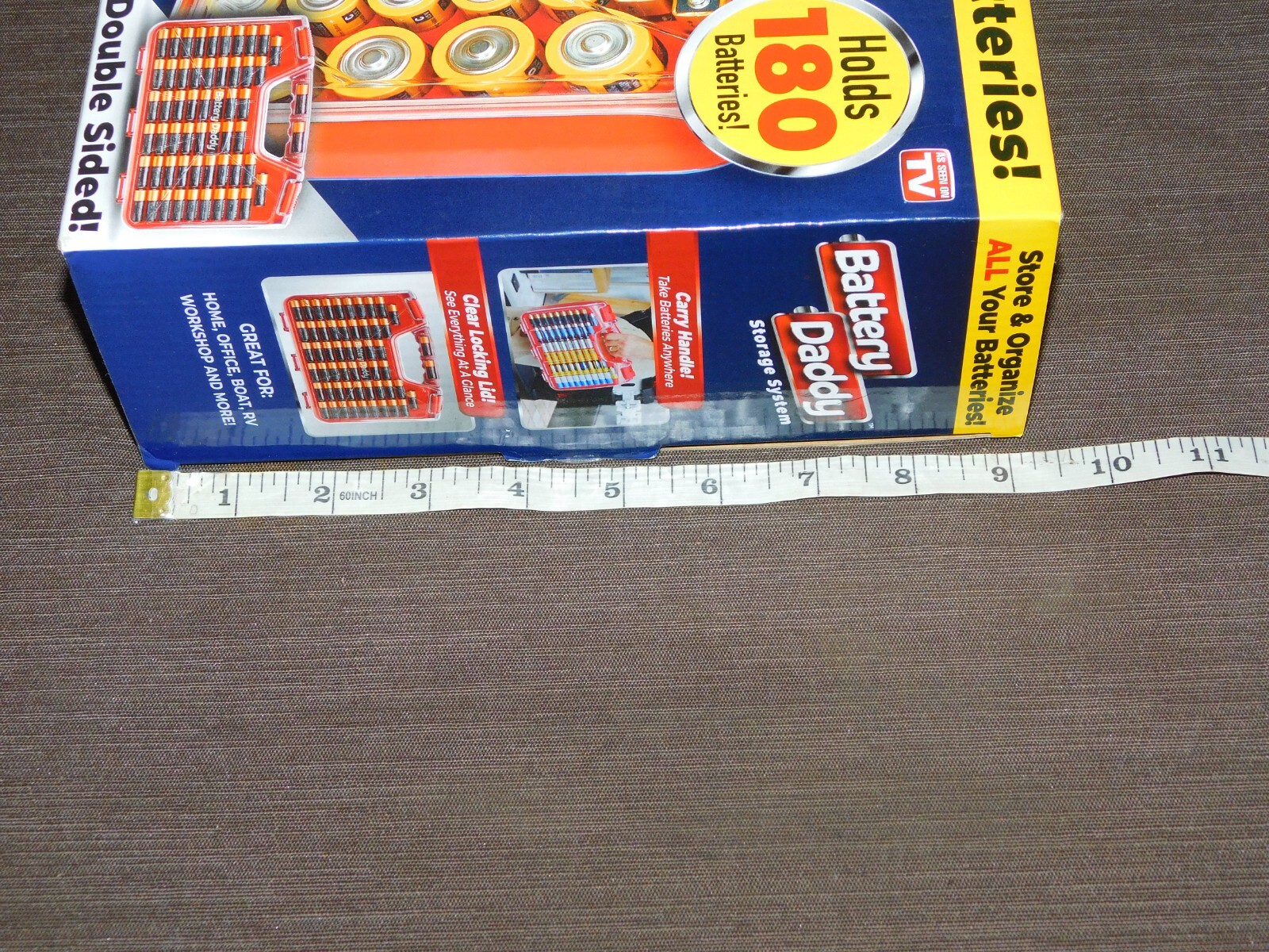 BATTERY DADDY STORAGE SYSTEM w/ TESTER DOUBLE SIDED HOLDS 180 BATTERIES NEW