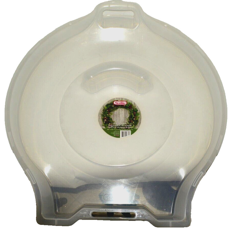 24&Prime; Sterilite Plastic Storage Container for Holiday Wreath