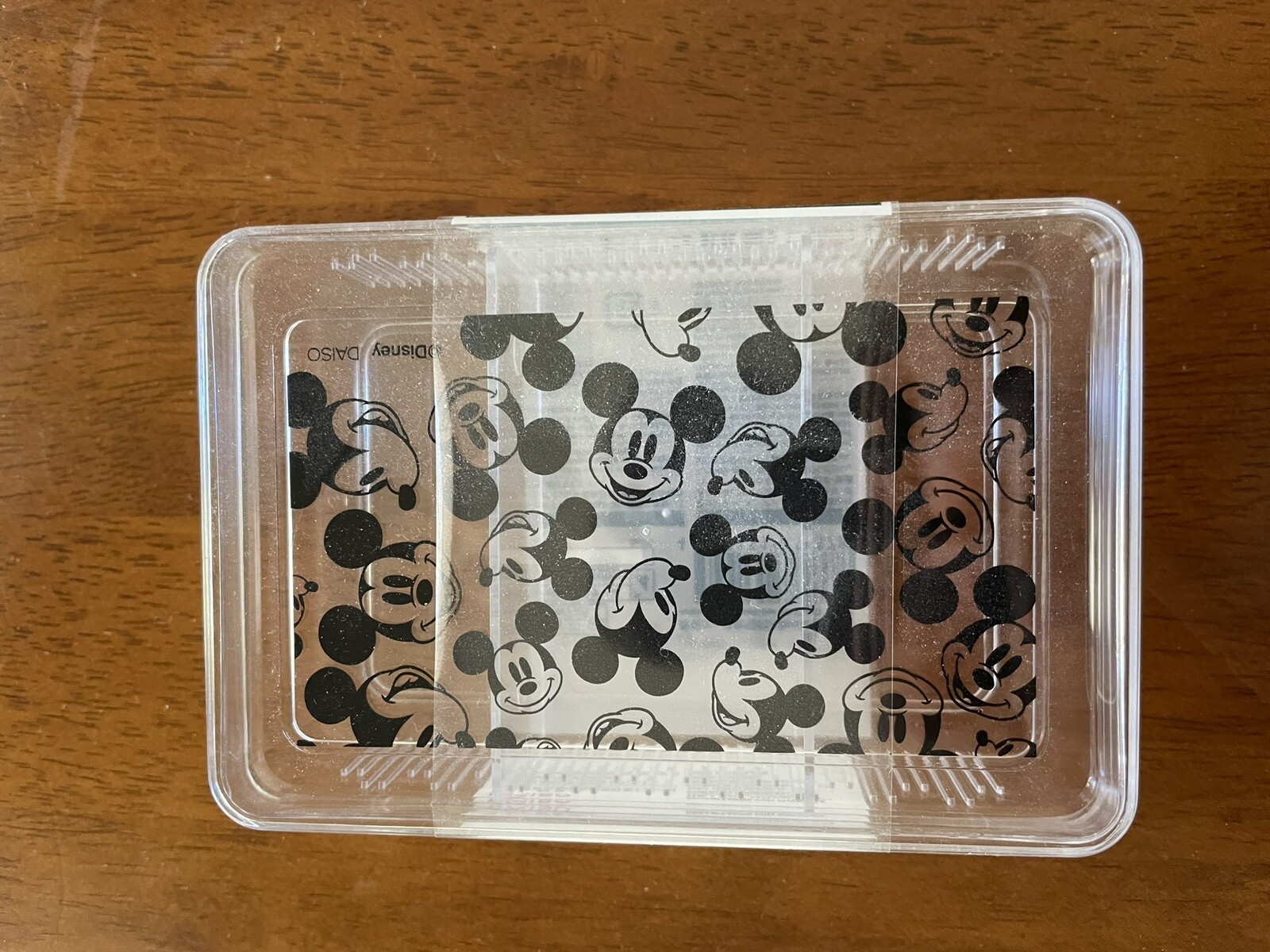 Daiso Mickey Mouse Transparent Cases, Organizer Set of 3