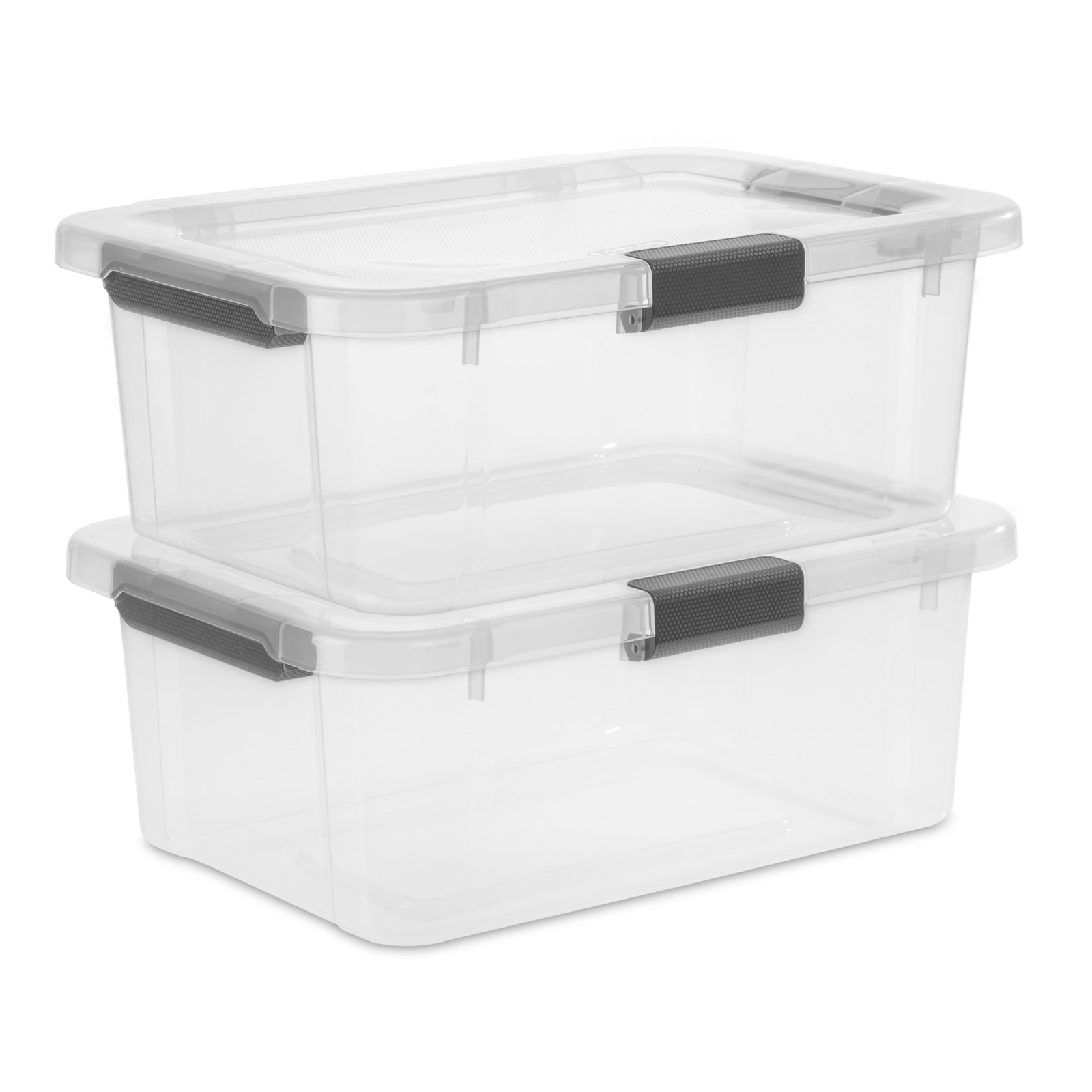 Sterilite Small Storage Bin, 20 Quart Clear Plastic Storage Container with