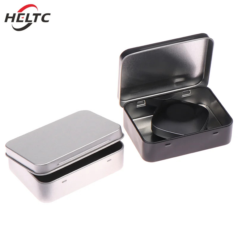 Black/Silver Frosted Household Iron Storage Box Metal Box Tin Plated Container E