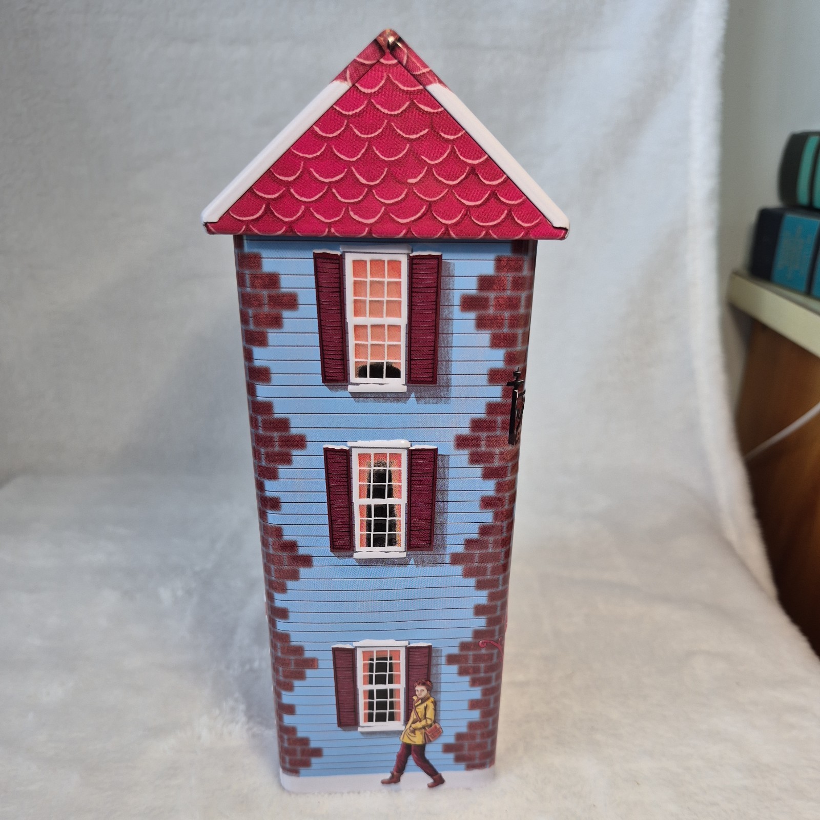 Harry London Chocolate Shop Tin Box – 8 in Collectible Christmas Village – Mint