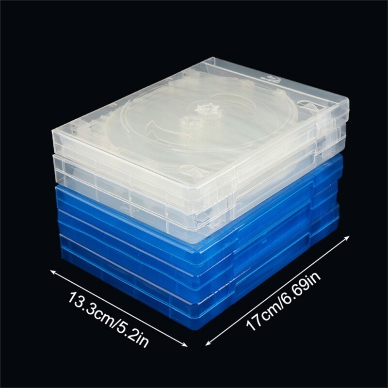 Clear Tray Standard Empty Clear Replacement DVD Case Portables DVD Package Case