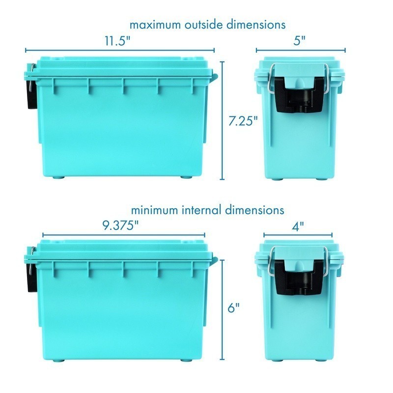 Stackable Craft Storage Box Water Resistant Dust Proof W/ Secure Locking System