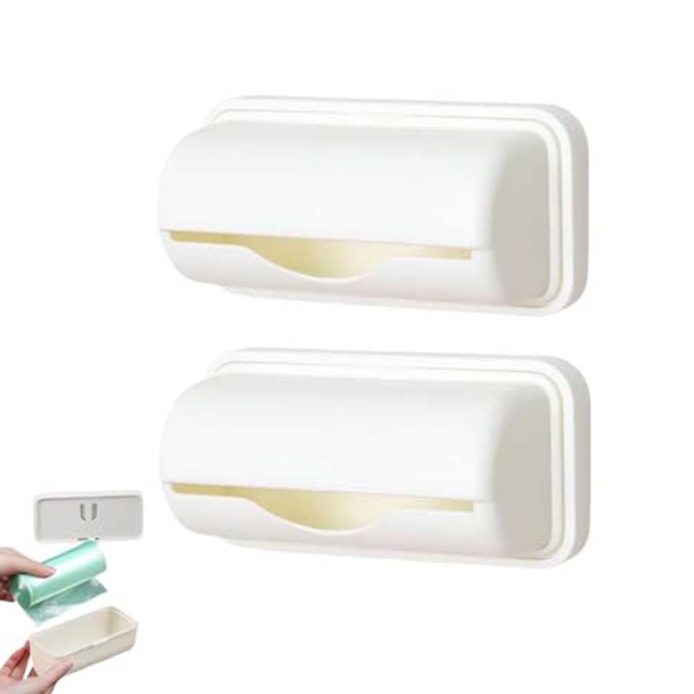 Space Saving Trash Bag Holder Wall Mounted No Drill Installation for Home Use