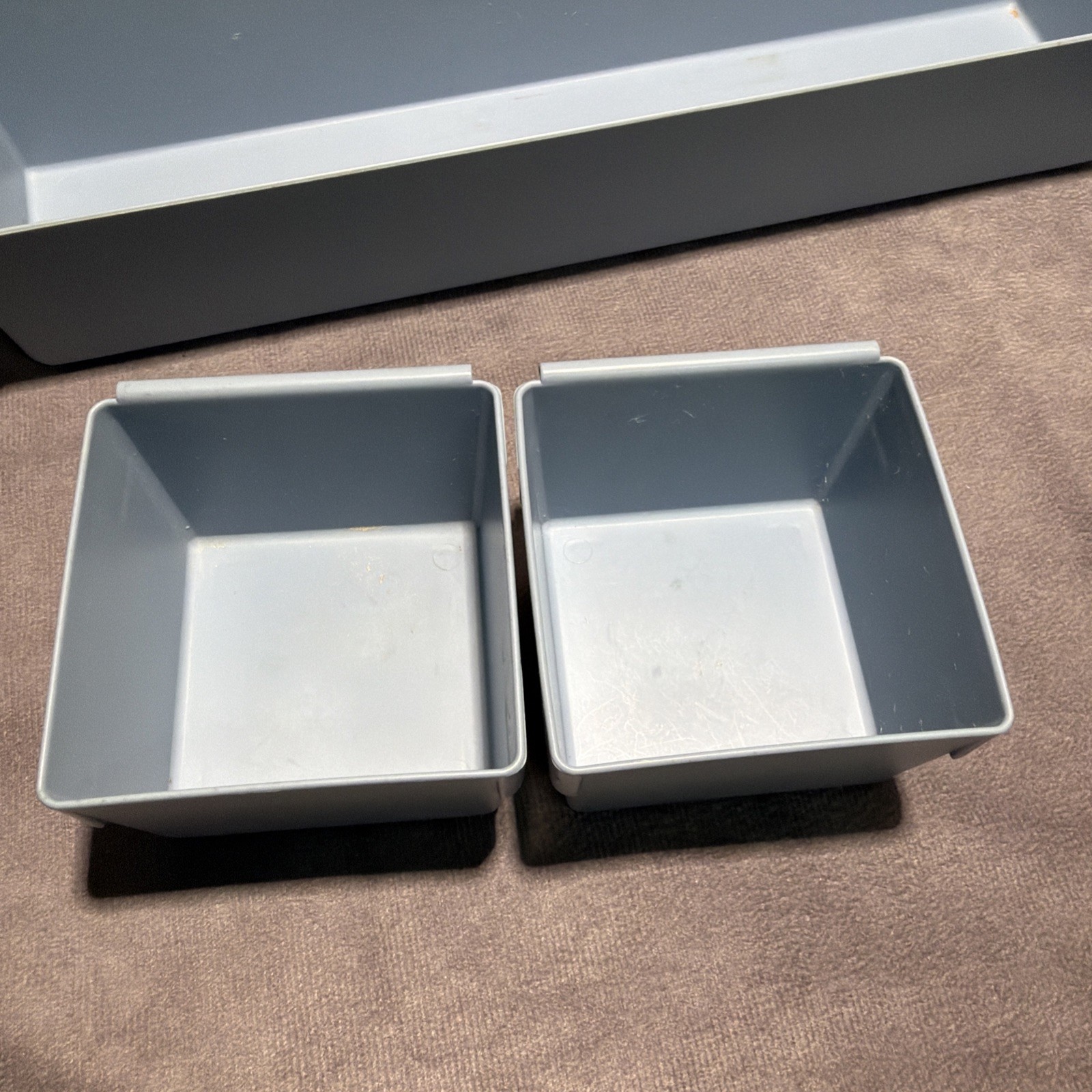 Rubbermaid Blue Interlocking Drawer Organizers No # 2912 & 2910