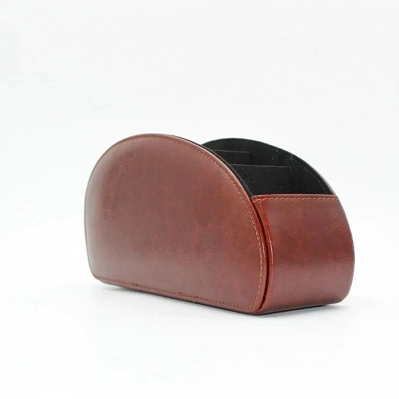 Storage Box PU Leather Phone And TV Remote Control Desk Organizer Holder Home