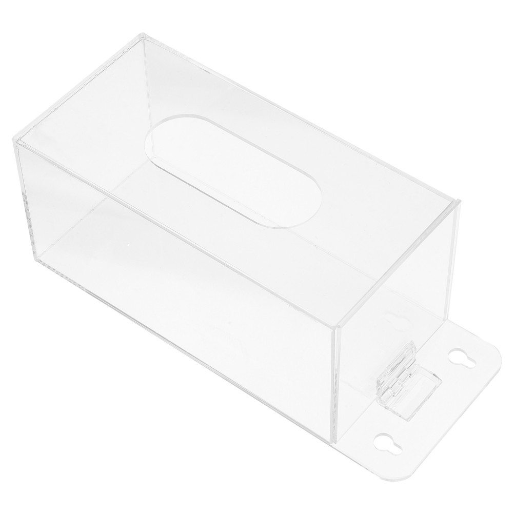 Clear Box Dispenser Holder Kitchen Gloves Face Mask Organizer Wall Mount
