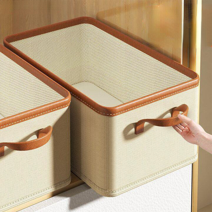 Foldable Household Clothing Fabric Storage Box Wardrobe Organization Storage Box