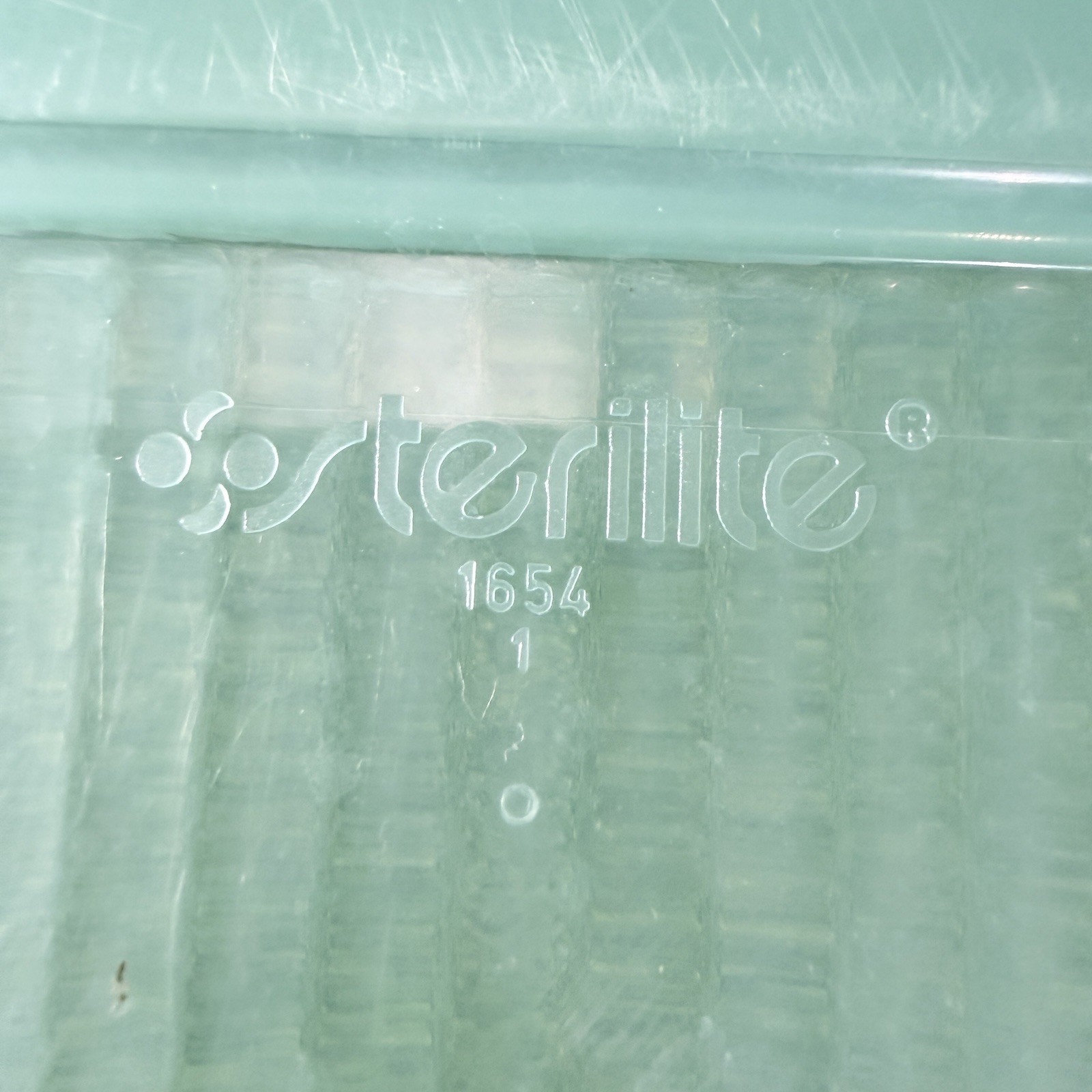 Sterilite 3 Pc Storage Bundle Teal Lid Tote & 2 Interlocking Mini Crates EUC USA