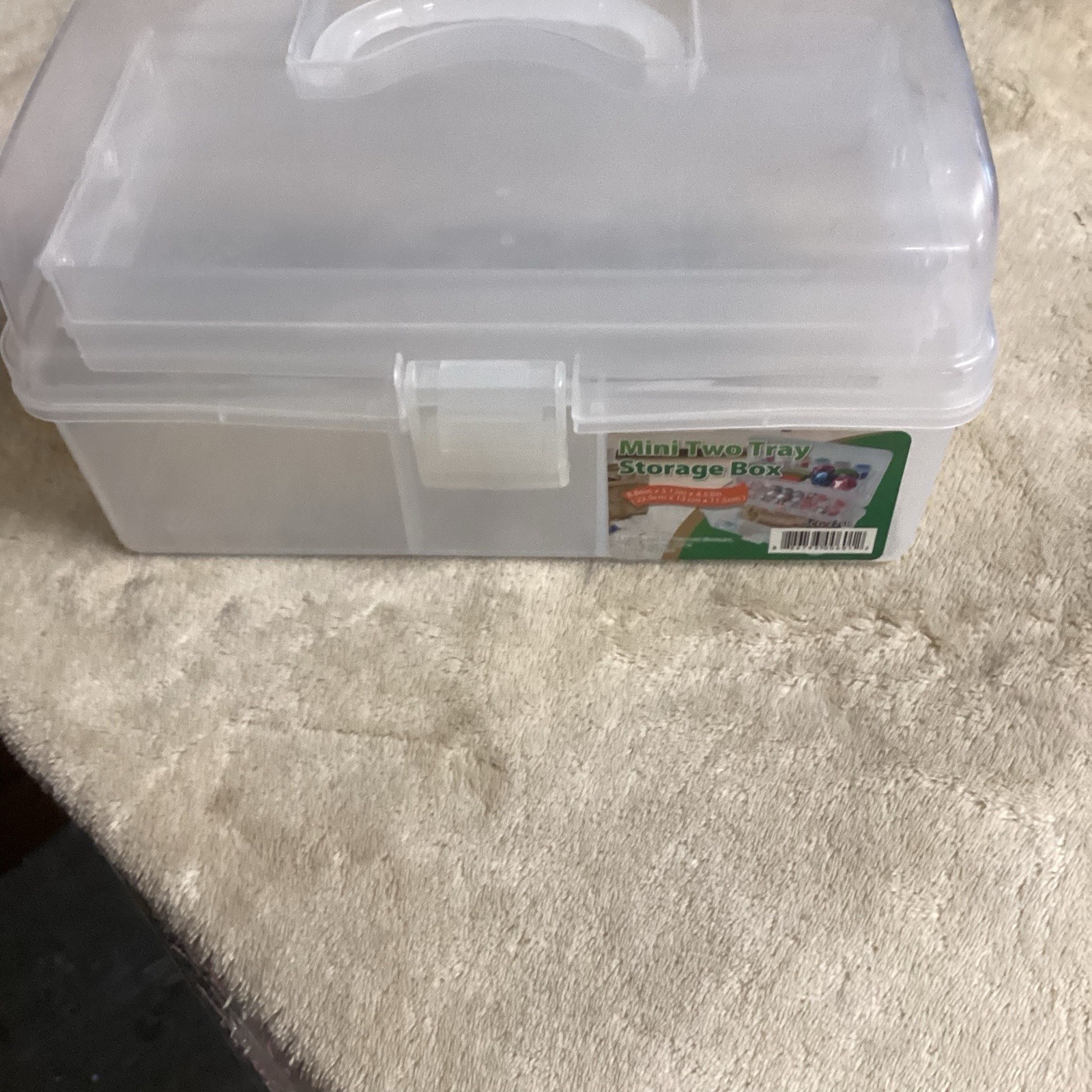 Mini Two Traw Storage Box New