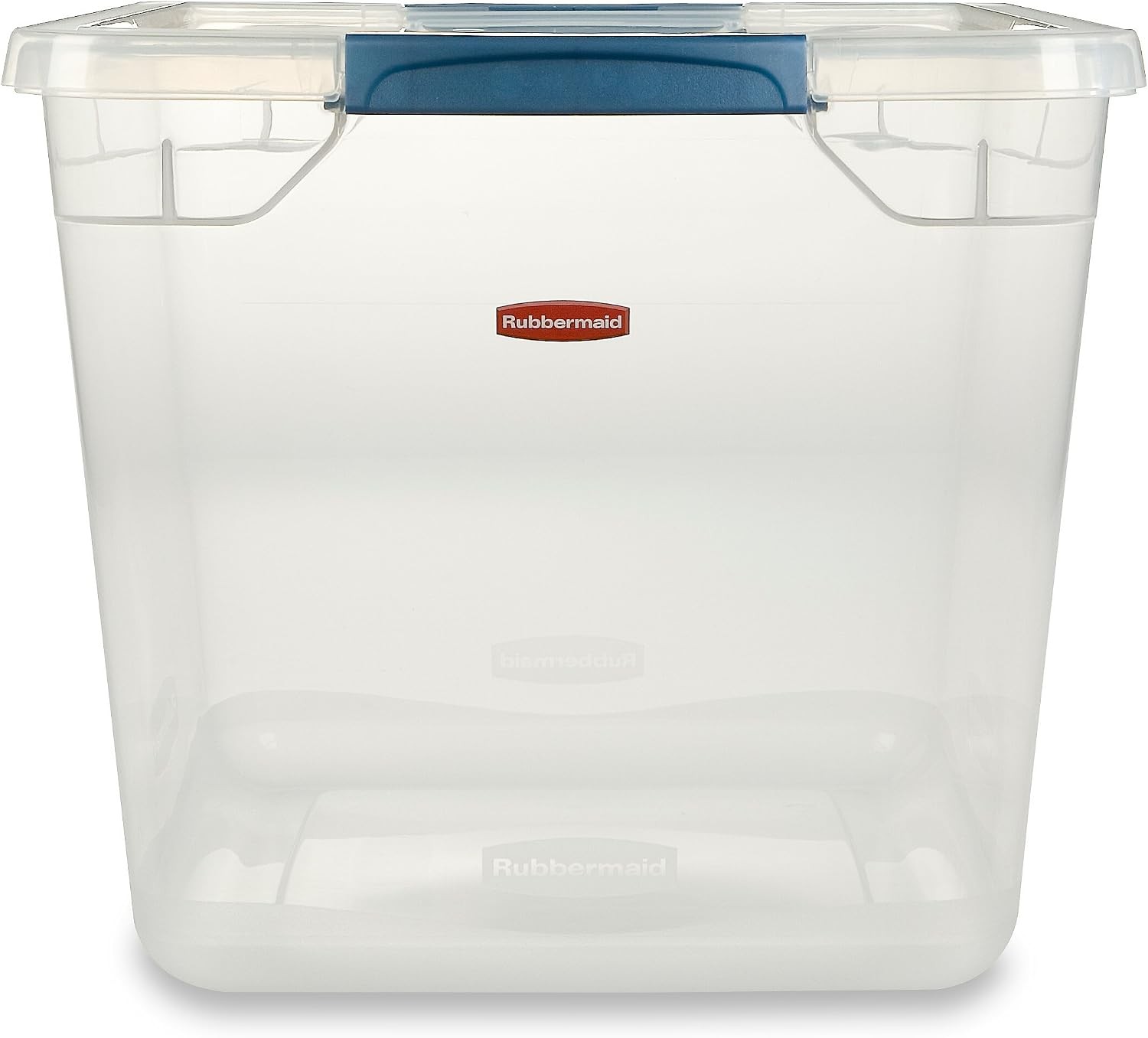 Clever Store Latching Storage Tote Container Clear 30-Qt FG3Q2500CLMCB)