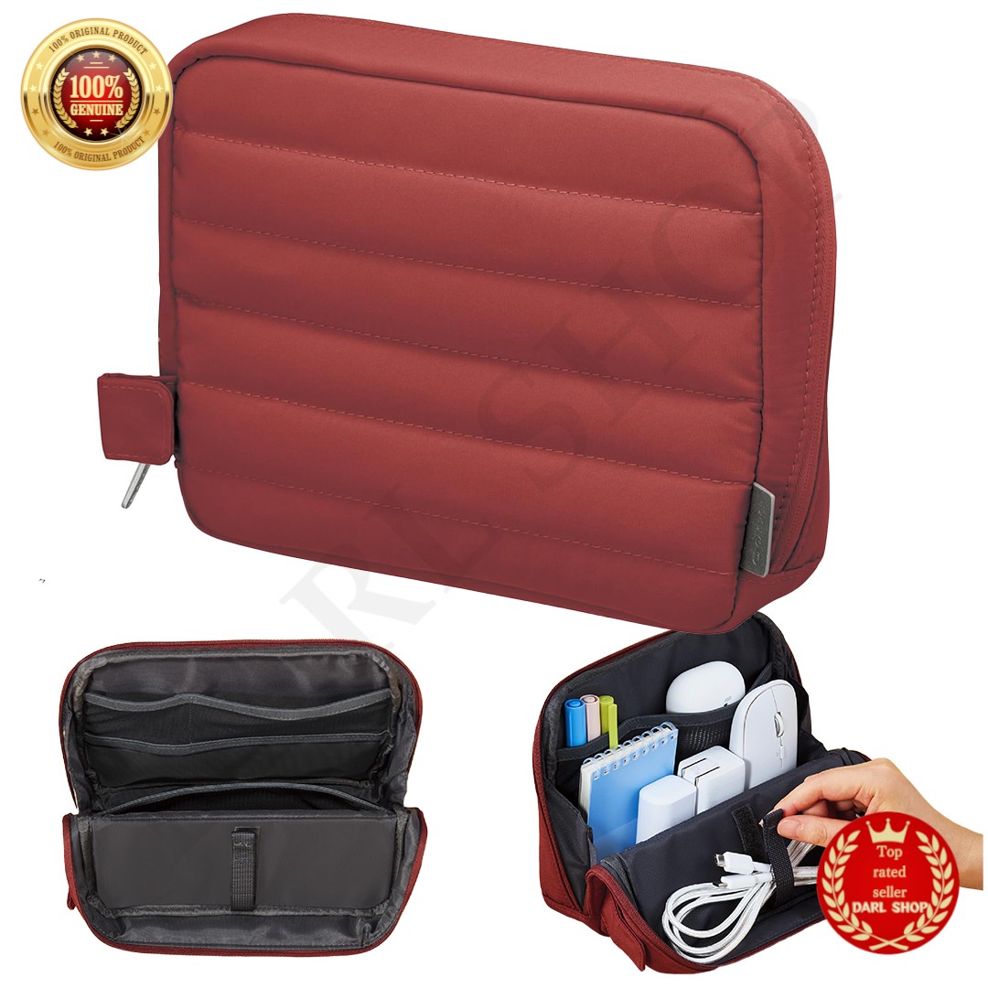 KOKUYO ME Stand Tool Pouch Perfect Bag ME Tartan Red KME-STPH11DR JAPAN NEW