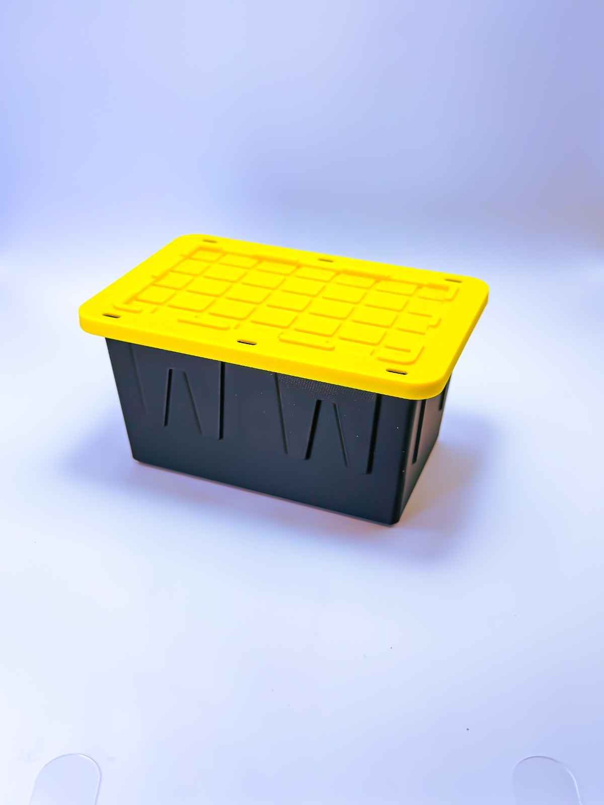 Tiny Heavy-Duty Storage Bins with Lid – Pack of 3 | Stackable Organizer Containe