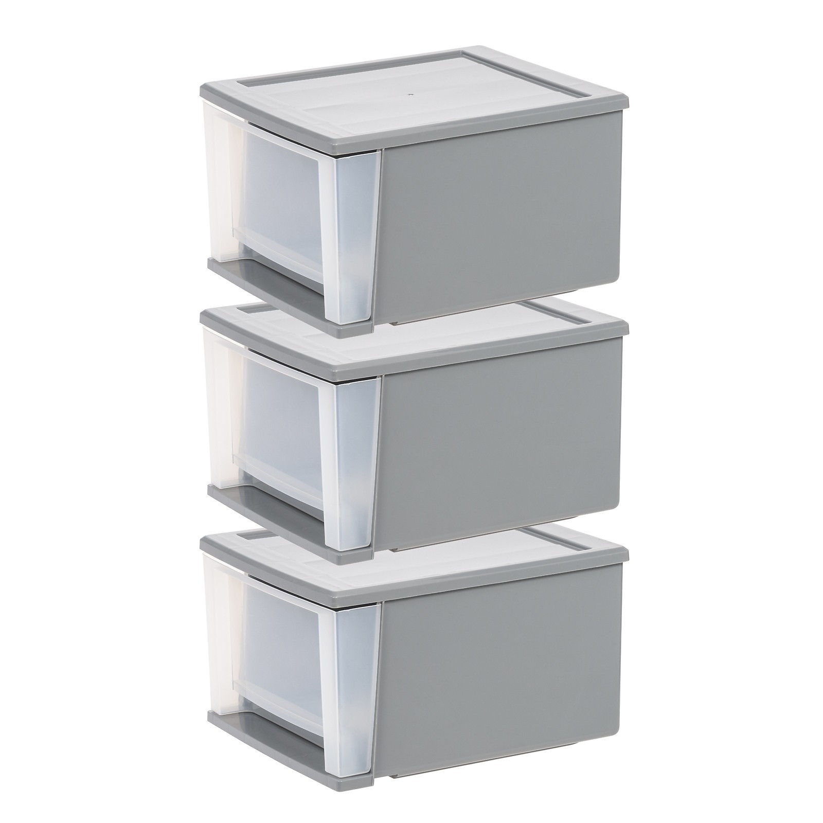 12&Prime; W Stackable Drawer Storage Bins Office Supplies Organizer Pack of 3 Home New