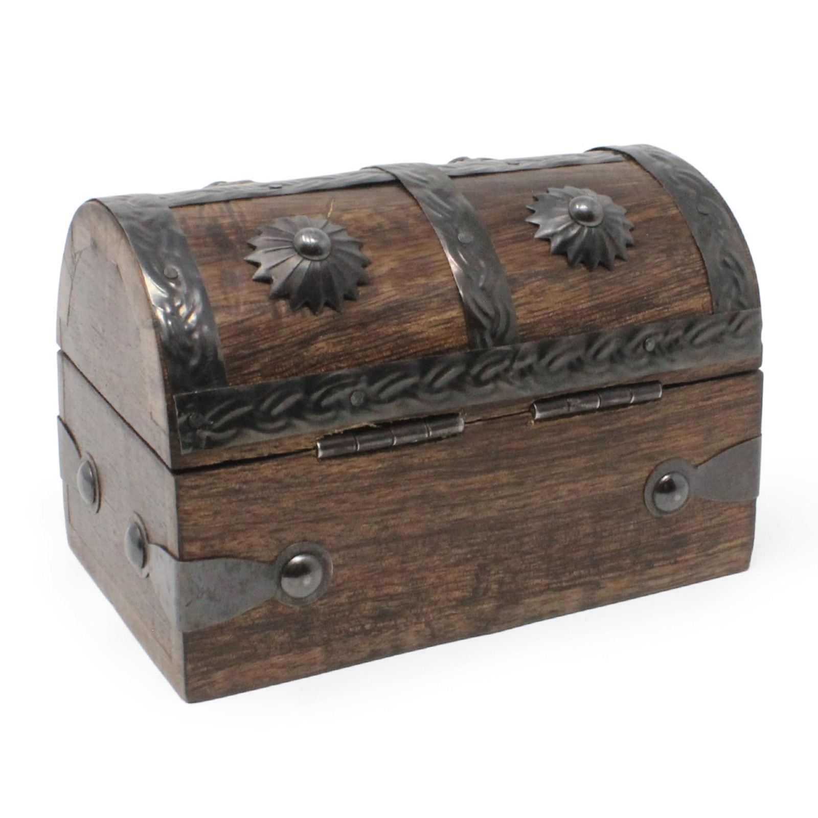 Nautical Cove Treasure Chest Keepsake and Jewelry Box Wood – Decorative Brown