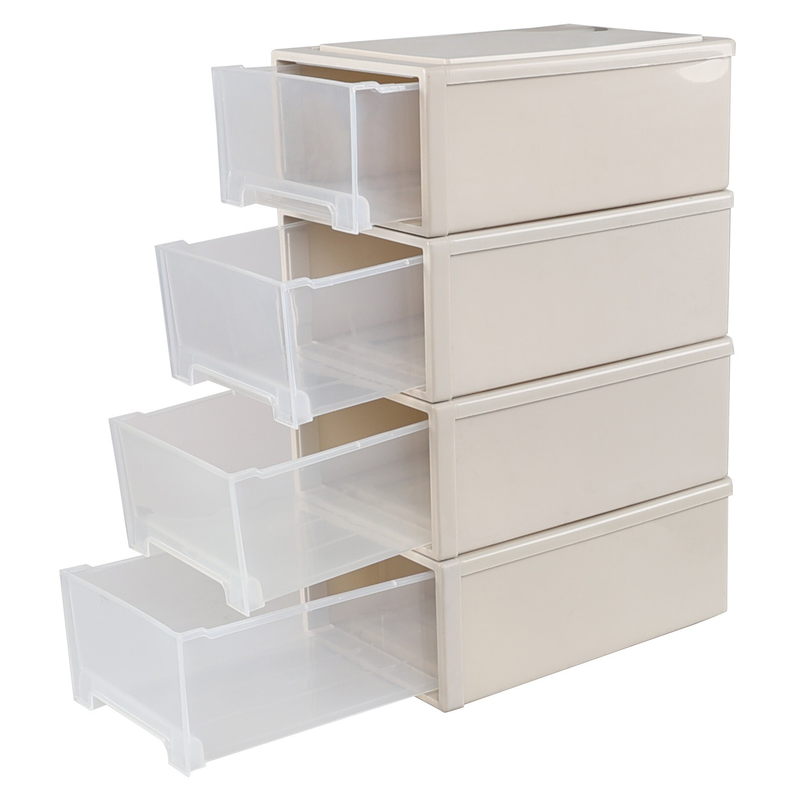 12 Qt. Plastic Stackable Storage Drawer Small Drawer-type Desk Organizer Boxes