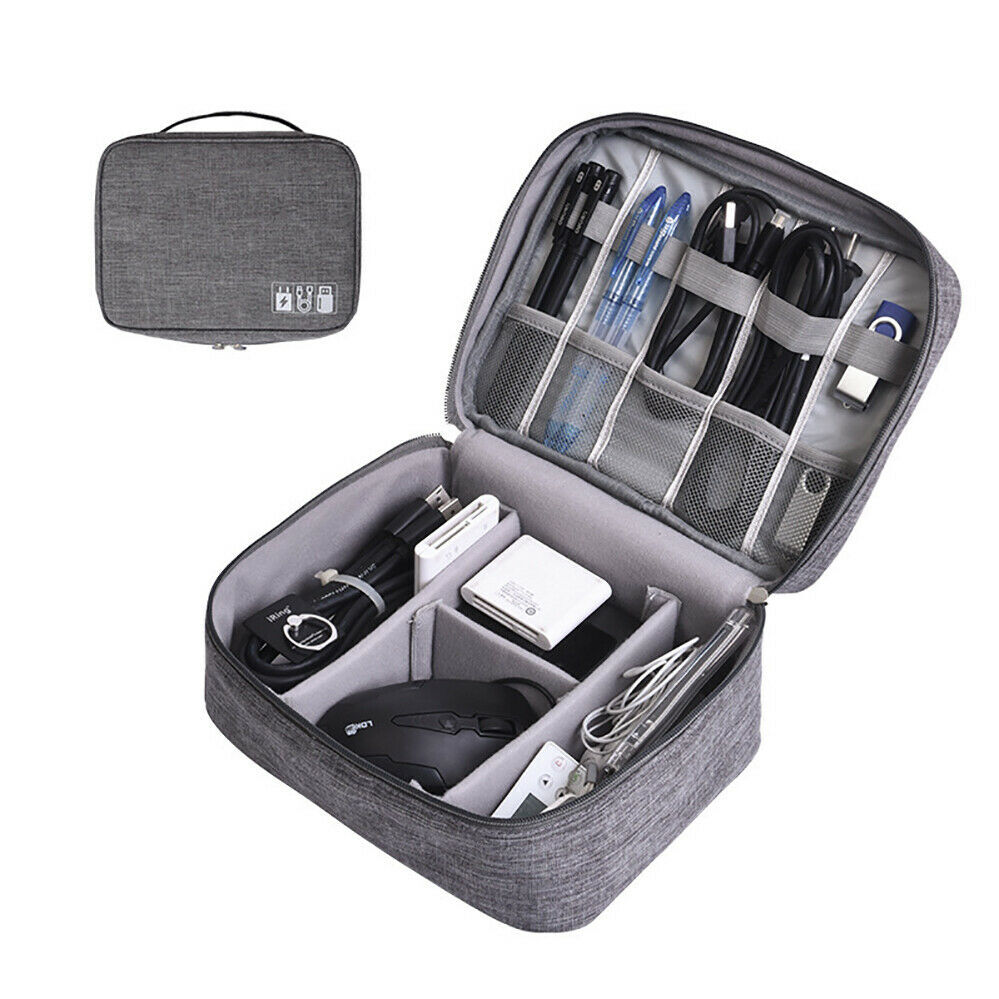 USB Travel Cable Bag Organizer Charger Storage Electronics Case Cord Accessories