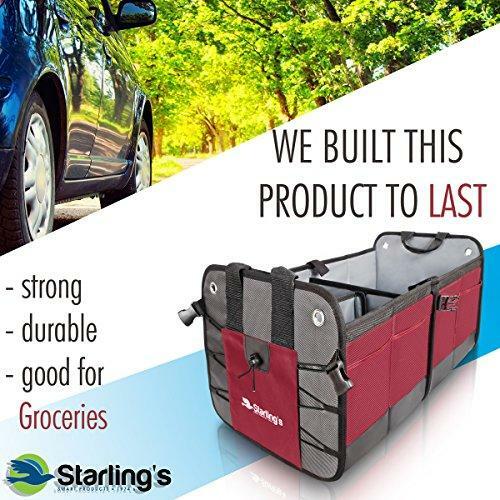 Starling&rsquo;s Car Trunk Organizer – Durable Storage SUV Cargo Organizer Adjustable,