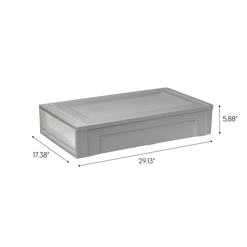 Stackable Under Bed Storage Containers Plastic Storage Drawers Home Organization