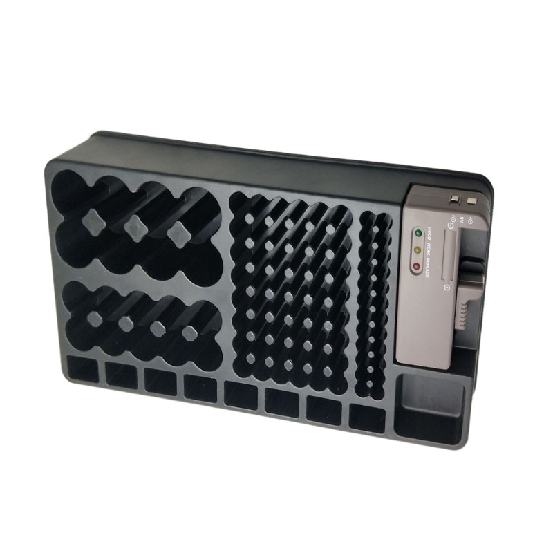 98 Compartment Battery Storage Case Container Organiser for Home and Office Use