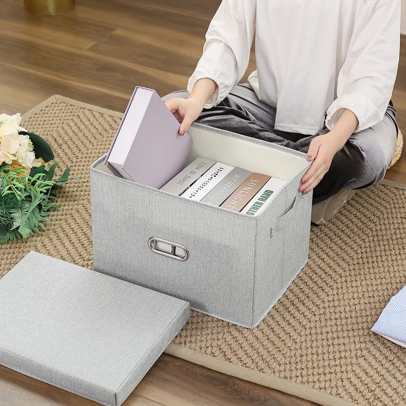 Fabric Storage Box Foldable Garment Socks Underwear Toy Washable Organizer